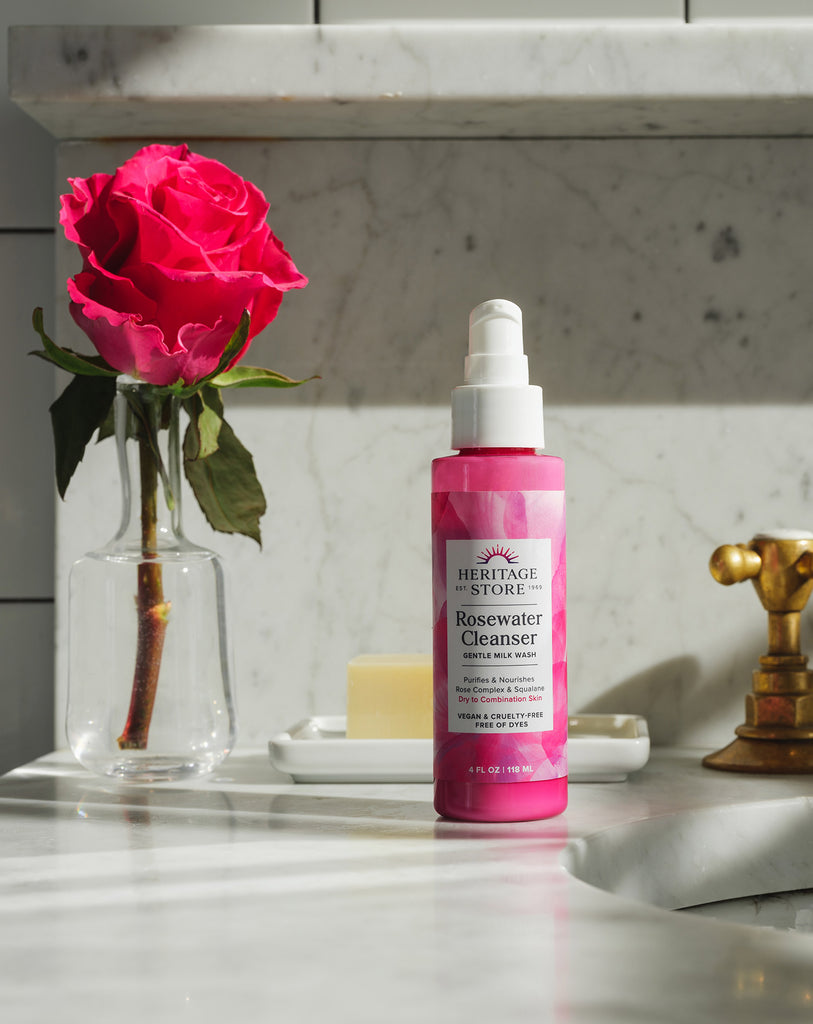 Rosewater Gentle Face Cleanser Heritage Store