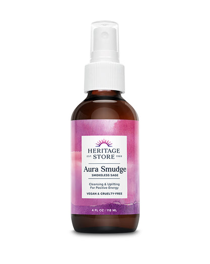 A 4 fl oz spray bottle of Heritage Store The Boy Bye Bundle for cleansing and uplifting.