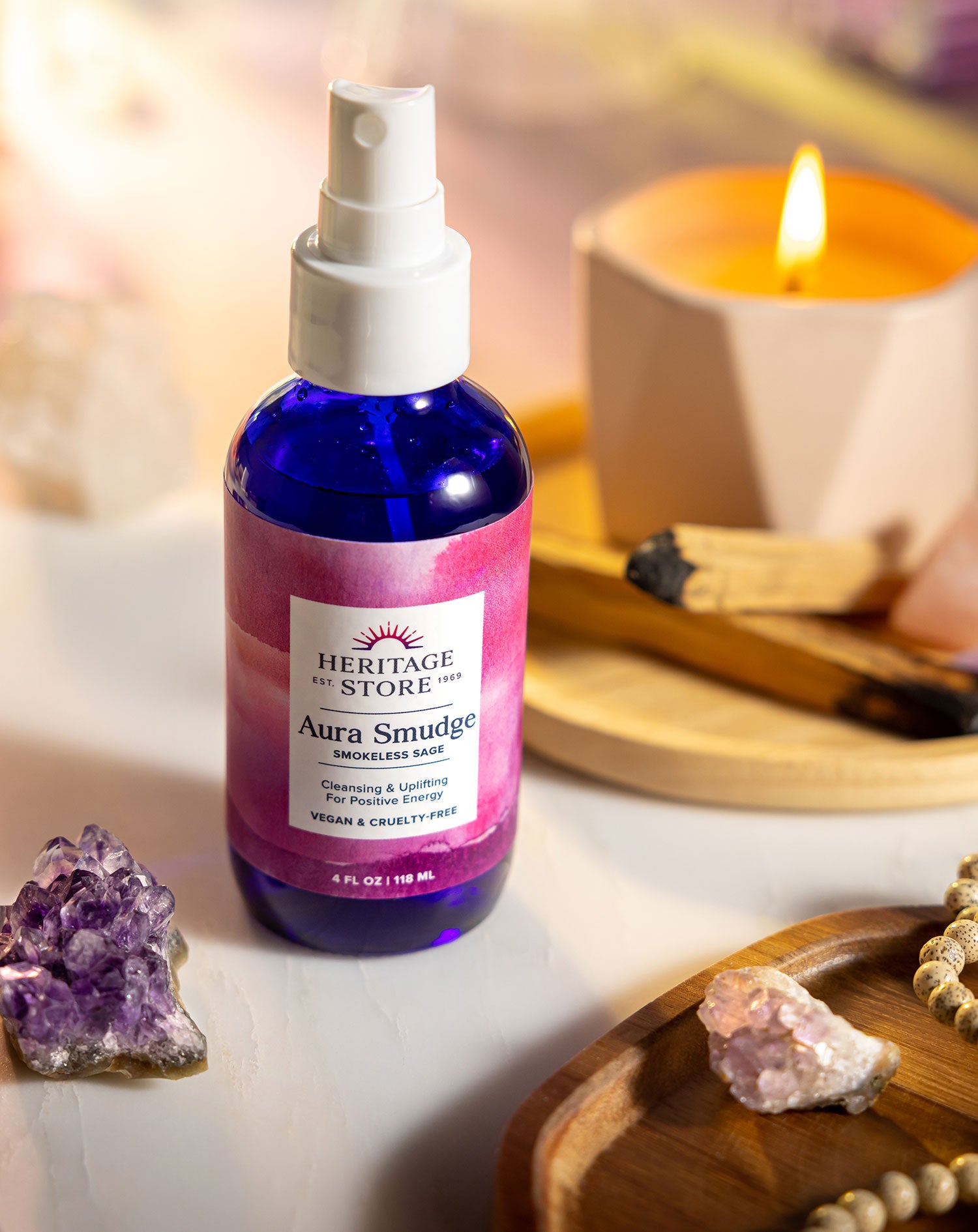 Aura Smudge Smokeless Juniper Sage Mist – Heritage Store
