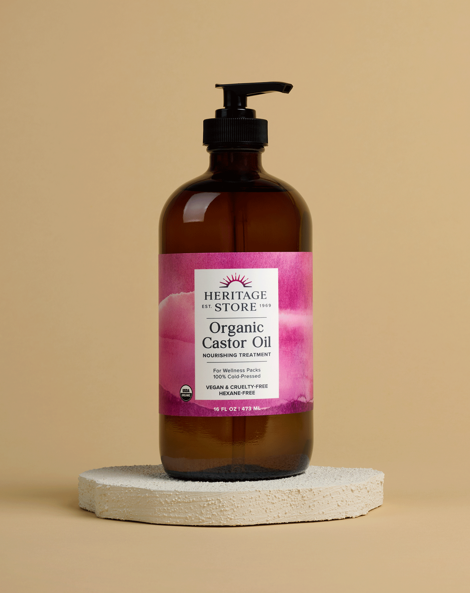 Organic Cold-Pressed Castor Oil Heritage Store Organic Cold-Pressed Castor Oil Heritage Store
