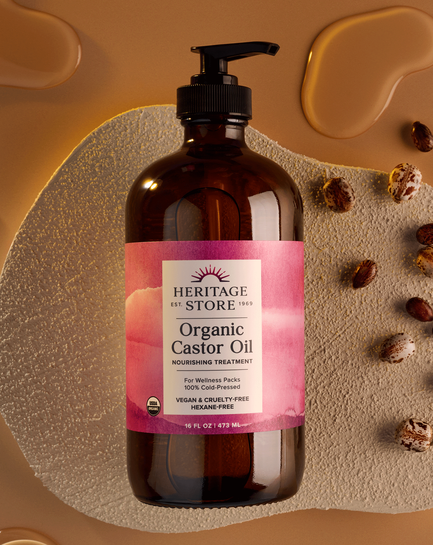 Organic Cold Pressed Castor Oil Heritage Store Organic Cold Pressed Castor Oil Heritage Store