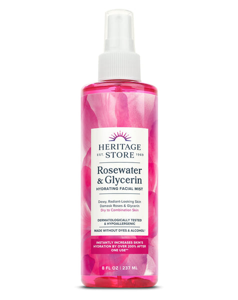 HERITAGE STORE Rosewater & Glycerin Hydrating Facial Mist (237ml/8oz) HERITAGE STORE Rosewater & Glycerin Hydrating Facial Mist (237ml/8oz)
