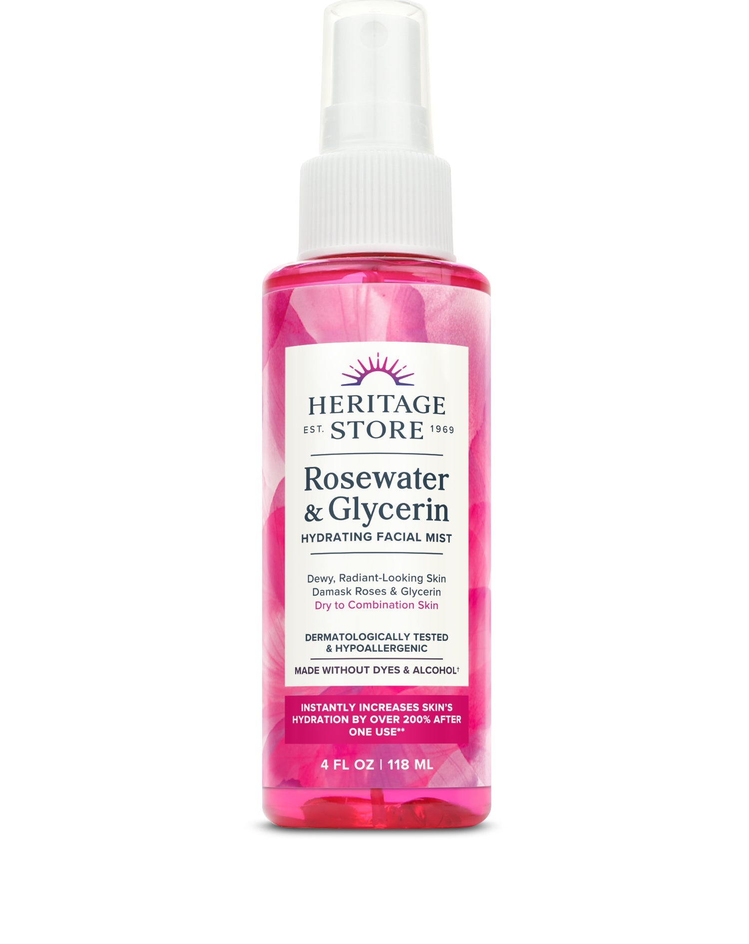 HERITAGE STORE Rosewater & Glycerin Hydrating Facial Mist (237ml/8oz) HERITAGE STORE Rosewater & Glycerin Hydrating Facial Mist (237ml/8oz)