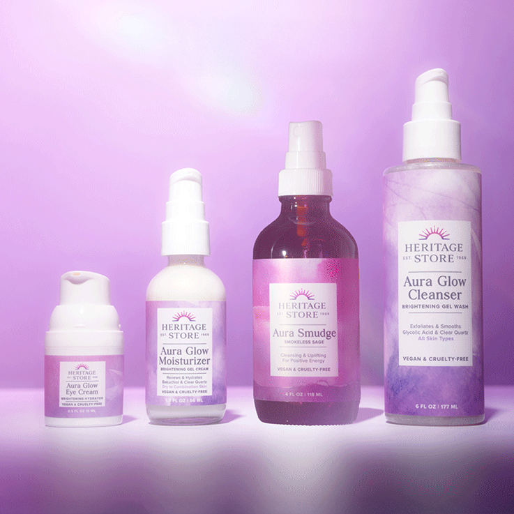 The Spirited Individualist by Heritage Store, with three other high-vibration picks, shines on a soft purple gradient.