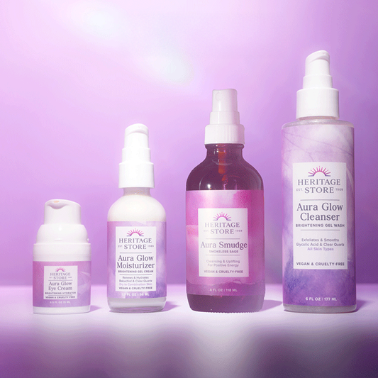 The Spirited Individualist by Heritage Store, with three other high-vibration picks, shines on a soft purple gradient.