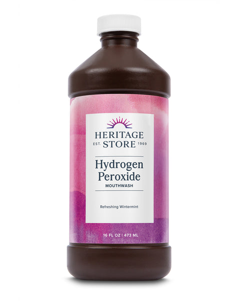 Hydrogen Peroxide Mouthwash, Wintermint Flavor – Heritage Store